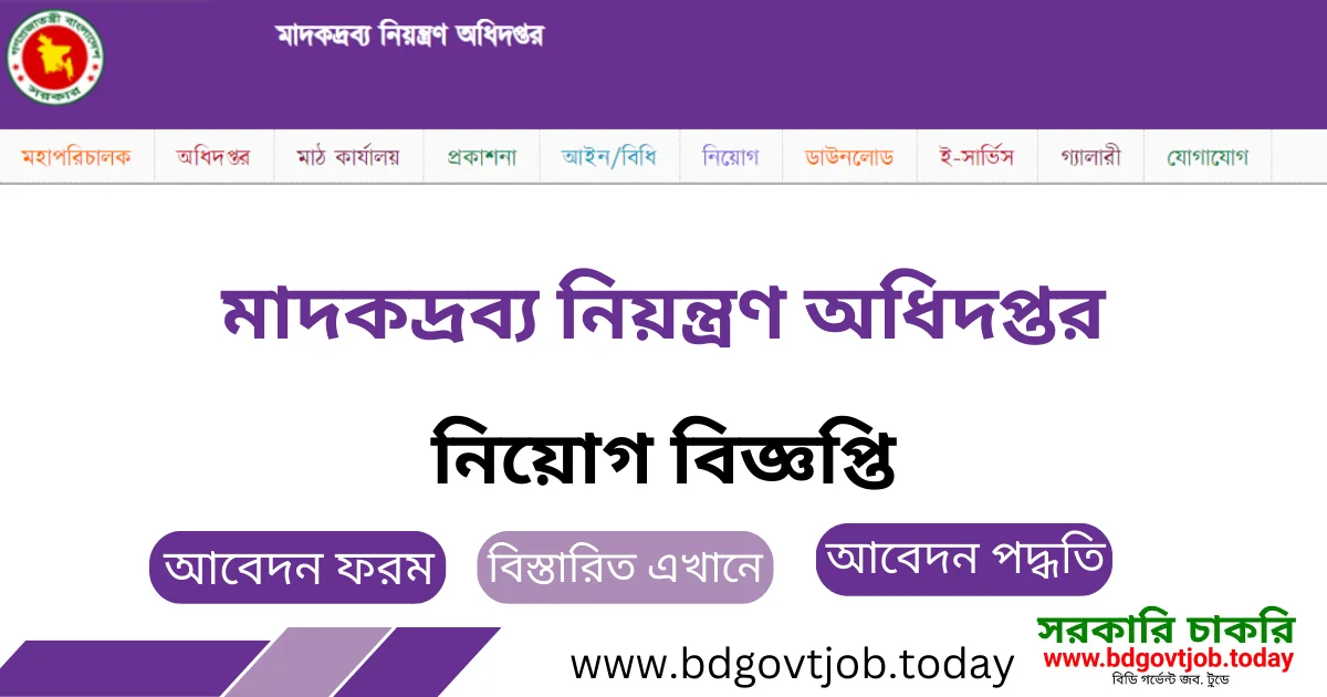 dnc job circular 2023, মাদকদ্রব্য নিয়ন্ত্রণ অধিদপ্তর চাকরির বিজ্ঞপ্তি ২০২৩, ডিএনসি নিয়োগ বিজ্ঞপ্তি ২০২৩